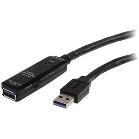 Startechcom USB3AAEXT5M cable de extensión USB 3.0 negro 5m (1/5)