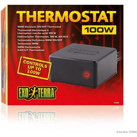 Thermostat électronique pour terrarium - EXO TERRA - Interrupteur marche-arret - 100W