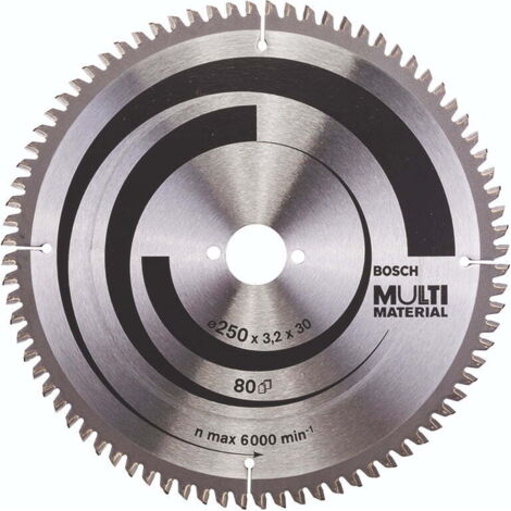 Bosch Multi Material Hoja de Sierra Circular 250 mm Acero