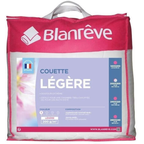 blanreve Edredón ligero blanco 200 x 200 cm (1/4)
