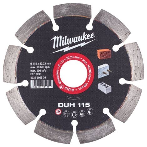 Milwaukee Disco Diamante Universal 125 mm Corte Hormigón (1/2)
