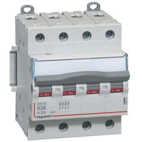 Legrand DX³ Interruptor seccionador gris 4 polos 63A