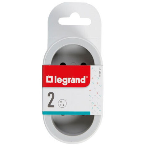 Compacto Pared Biplite, 2 Tomas Blanco Legrand