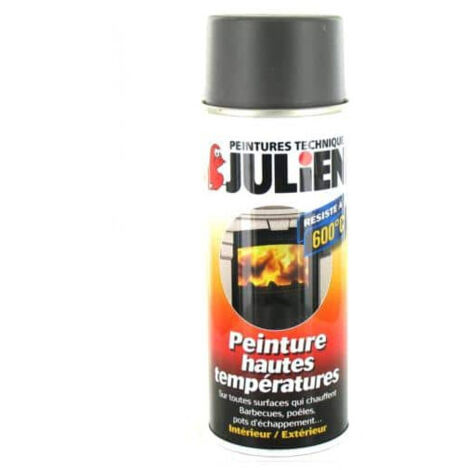 Julien spray de pintura de alta temperatura de hierro fundido gris 400ml