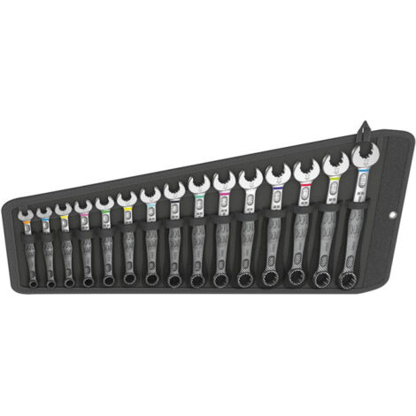 Wera 6003 Joker Set 15 llaves fijas mixtas negras compactas