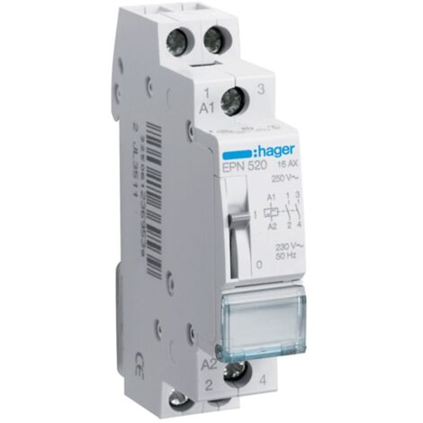 Relés paso a paso Hager 16A 230V 2NA EPN520