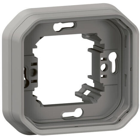 SOPORTE PLACA ESTANCA PARA EMPOTRAR 1 ESTACIÓN PLEXO - GRIS LEGRAND PATA069681L
