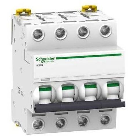 Schneider Electric A9F75416 disyuntor blanco 4P carril DIN