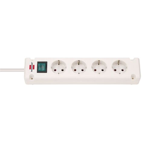 Base M�ltiple Brennenstuhl Bremounta 4 Tomas 1.5m Blanco con Interruptor