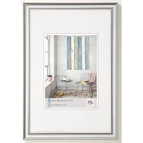 Walther Design Kp040S Trendstyle, Marco Di Plástico, Pack De 1, 30x40 Cm, Plata