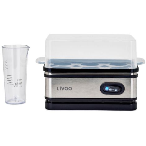Livoo DOC290 Cocedor de huevos acero inoxidable 400 W 6 huevos (1/4)