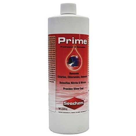 Seachem Prime acondicionador de agua transparente 1000 ml