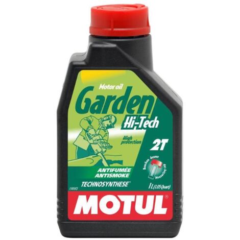 GRV aceite lubricante garden hi tech 2t 1l , Lubricante Technosynthese 2T 1L Lubricante para todo tipo de motores 2T de jardinería y agrucultura manual Con componentes sint