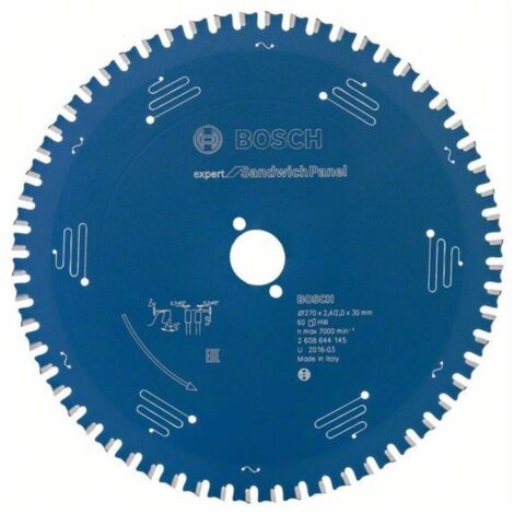 Bosch 1x Hoja de sierra circular con cable EXPERT Sandwich Panel (para Panel sándwich de metal, Ø mm, Professional Accesorios Sierras circulares de mano con cable, Sierra de inmersión) (1/4)