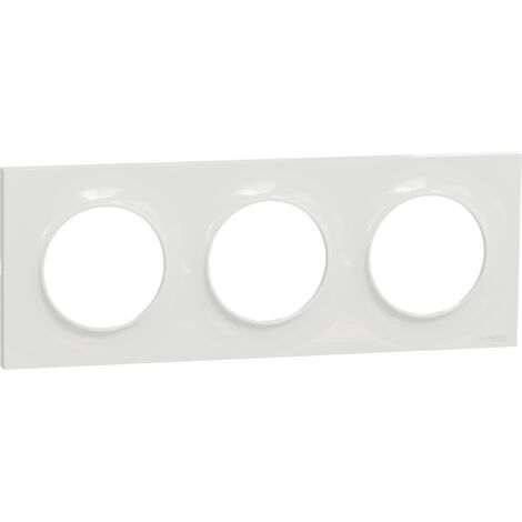 Schneider Electric ODACE Styl placa de acabado blanca clipable