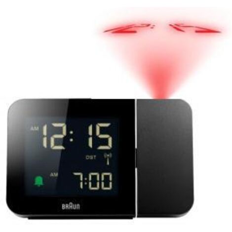 Reloj despertador controlado por radio braun bc 015 b-dcf negro