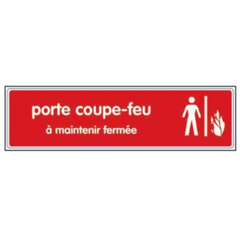 PLACAS PLEXIGLASS 170X45MM ''PUERTA FUEGO MANTENER CERRADA'' - NOVAP - 4036564 4321707