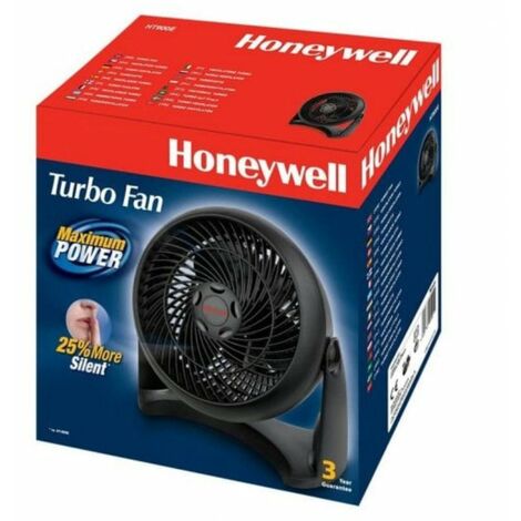 Ventilador turbo silencioso Honeywell HT-900E negro