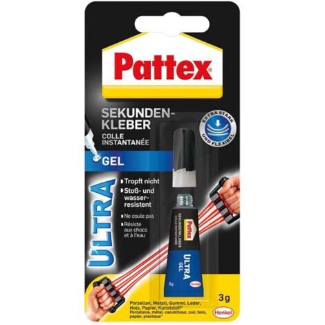 Pattex Cola instantánea Ultra Gel, 3g (por 12)