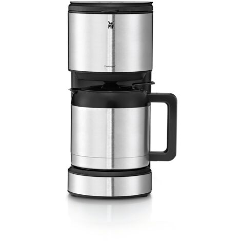 WMF Stelio - Cafetera Aroma de 1000 W con jarra térmica de 1 L para 8 tazas e indicador de nivel de agua en el exterior, acabados de acero inoxidable de cromargan mate, antigoteo (1/5)