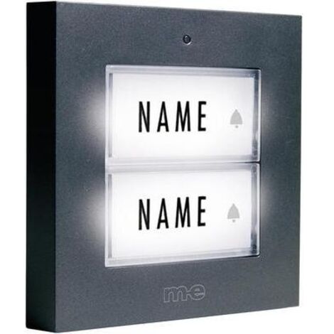 PLACA DE TIMBRE 2X ME MODERN-ELECTRONICS KTB-2 A ANTRACITA 12 V/1 A