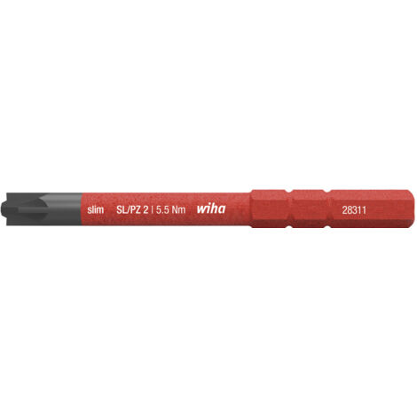 Wiha Bit slimBit electric PlusMinus/Pozidriv SL/PZ2 x 75 mm (34590)