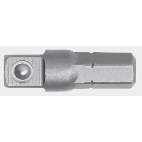 R47100003 Adaptador de transmisión 1/4" cuadrado x 1/4" hexagonal 25 mm (1/2)