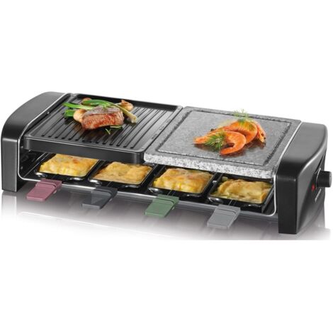 SEVERIN RG 9645 - Racleta/Parrilla/piedra para asar - 1400 W - Negro
