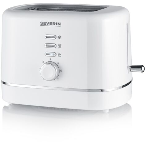 Tostadora automática compacta - SEVERIN - KA4324 - 850 W - 2 ranuras para hasta 2 rebanadas - ajuste de dorado - Blanco (1/5)