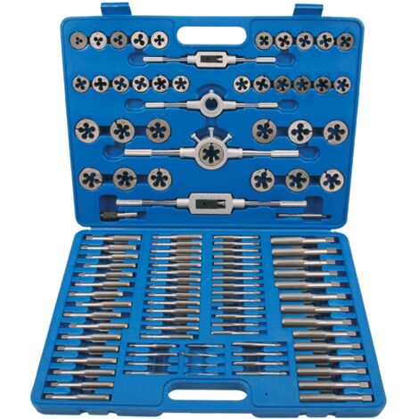 Juego de machos y terrajas M2 - M18 110 piezas