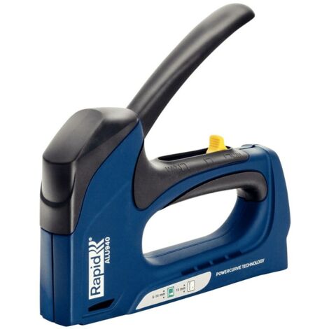 Rapid ALU940 Grapadora manual azul ergonómica