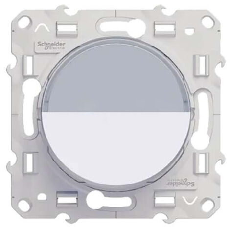 ODACE PULSADOR ETIQUETA BLANCA TORNILLO SCHNEIDER ELECTRIC