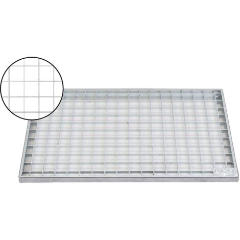 Rejilla de drenaje ACO acero galvanizado 600x400 mm (1/3)