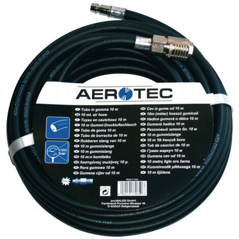 Manguera de aire comprimido DN 9mm L.20m acoplamiento DN 7,2 AEROTEC