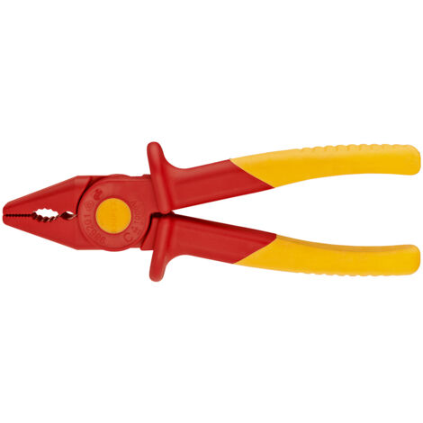 KNIPEX 98 62 01 Alicate de presión de plástico aislante con zona de plástico blando para un agarre seguro plástico 180 mm