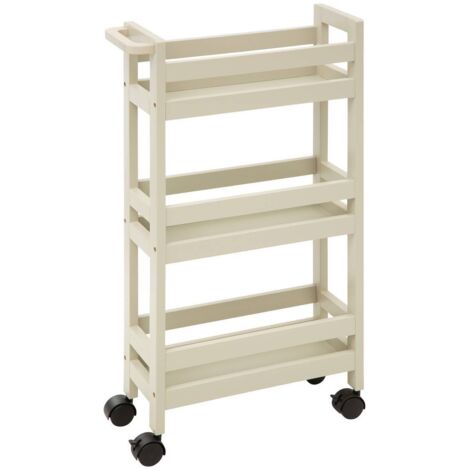 Carro de 3 niveles colorama, beige natural - 5five