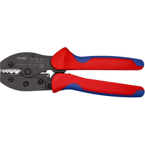 KNIPEX 97 52 33 PreciForce® Crimpadora con mangos multicomponentes Barnizados 220 mm
