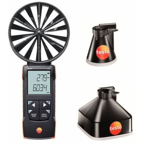 Juego de anemómetro y cono de hélice de 100 mm 417 kit 1 - TESTO - 0563 1417