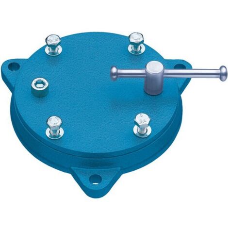 Bandeja rotativo para torno compacto/Frente, para Ancho de bocas : 100 mm, Paso de los agujeros 73 x 56 mm, dimensión de los agujeros M6, Peso : 1,8 kg