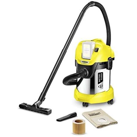 Kärcher 36 V Aspirador multiuso WD 3 Battery Premium, aspiración en seco y húmedo, filtro de cartucho, manguera: 2 m, capacidad: 17 l, potencia: 300 W, compatible con batería 36 V, batería no incl. (1/5)