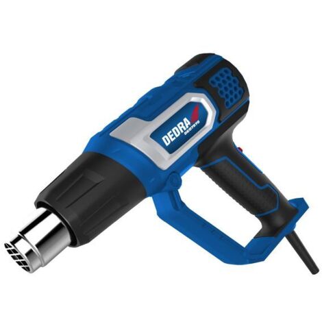 Pistola de calor DEDRA 2000W LCD: control preciso de temperatura, 4 boquillas (1/2)