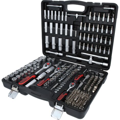 Juego de llave de vaso de 1/4"+3/8"+1/2" , 255 pzs (1/4)