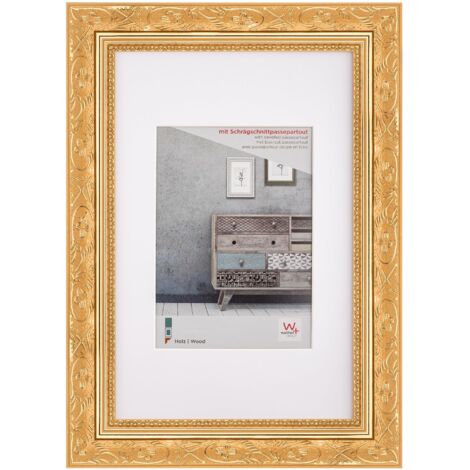 walther design Marco de fotos barroco de madera, 30 x 40 cm, dorado, CR040G