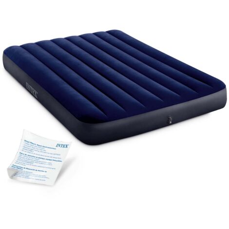 Intex 64758 DuraBeam Classic Colchón Hinchable Azul 137x191cm (1/5)