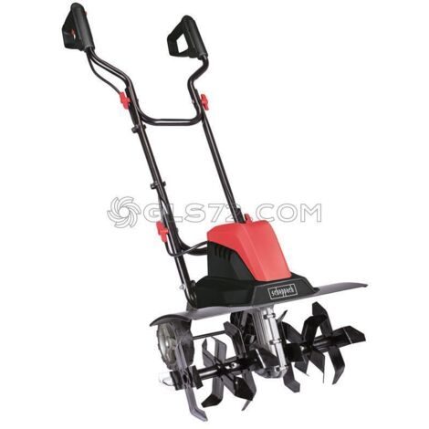 Scheppach MTE460 motocultor eléctrico negro y rojo