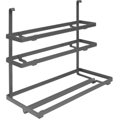 Emuca Porta-rollos de cocina Titanio Gris antracita