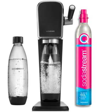 máquina de carbonatación de agua + 2 botellas + 1 cilindro - ARTNLV - sodastream -