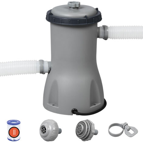 Bestway Bomba de filtrado FlowClear 3.028 l/h Capacidad hasta 17.400L con cartucho de filtro
