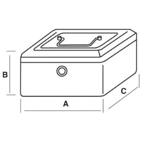 CAJA CAUDALES SUPER COMBI 2 AZUL - 06062 (1/3)