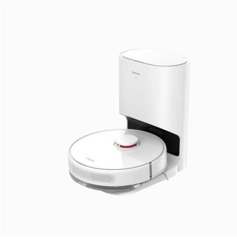 DREAME D10 Plus Robot Aspirador y Fregasuelos con Vaciado automático de Polvo, detección obstáculos navegación LiDAR, succión 4000 Pa, 170 min batería, WiFi/App/Alexa, Color Blanco